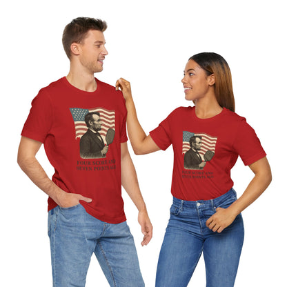 Unisex Tee - Abe Lincoln Pickleball Design