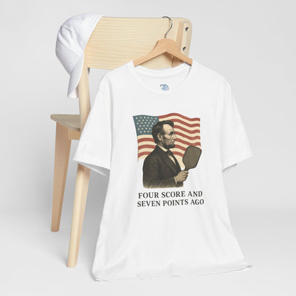 Unisex Tee - Abe Lincoln Pickleball Design