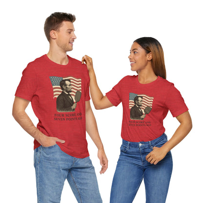 Unisex Tee - Abe Lincoln Pickleball Design
