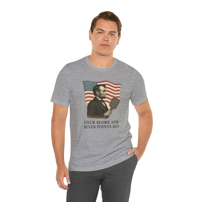 Unisex Tee - Abe Lincoln Pickleball Design