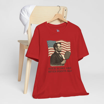 Unisex Tee - Abe Lincoln Pickleball Design