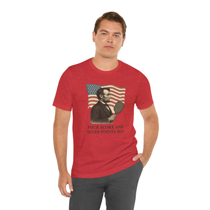 Unisex Tee - Abe Lincoln Pickleball Design