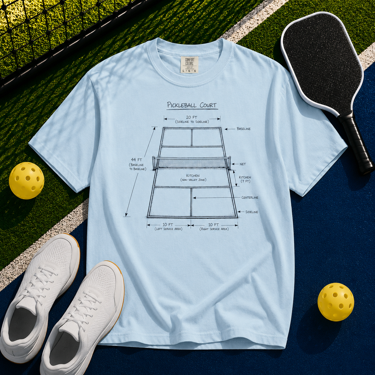 Court Blueprint Tee