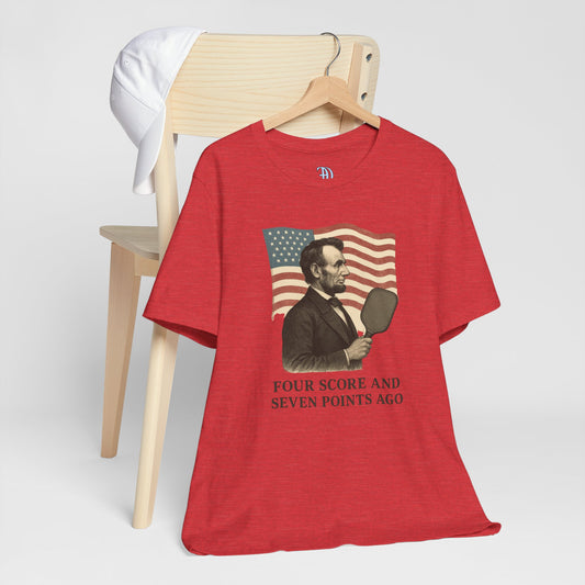 Unisex Tee - Abe Lincoln Pickleball Design