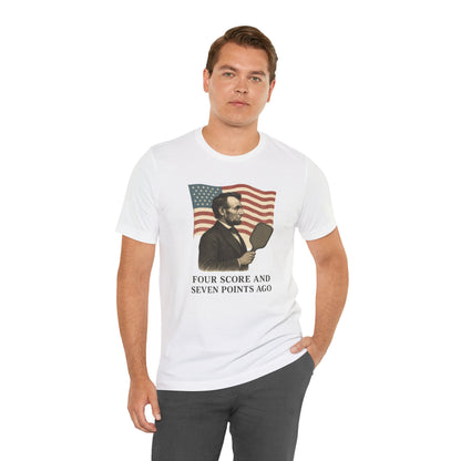 Unisex Tee - Abe Lincoln Pickleball Design